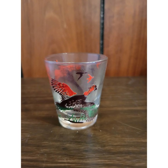 Vintage Red Pheasant Shot Glass - Game Birds, Hunting - Picture 3 of 5